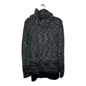 Thom Krom Sweater Womens Small Merino Wool Pullover Turtleneck Chunky Knit Gray